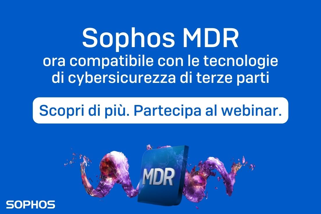 Partecipa al webinar Sophso MDR
