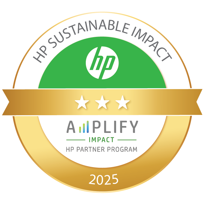 Amplify Impact Badges 2025 Infor riceve HP Amplify Impact 3 stars badge